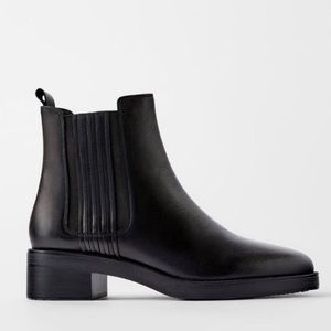 Leather Chelsea ankle booties